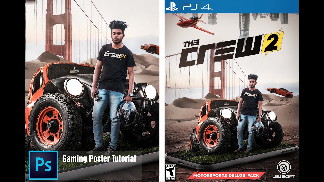Crew 2 | Gaming Photoshop Manipulation Tutorial | By Sony Jackson