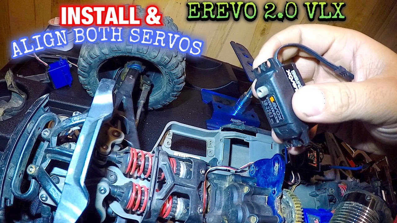 Traxxas EREVO steering servos how to replace and align the servos