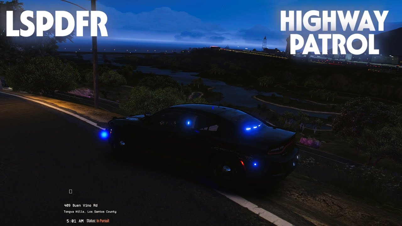 (No Commentary) (Day 9) GTA V - LSPDFR 0.4.9 - Highway Patrol #lspdfr