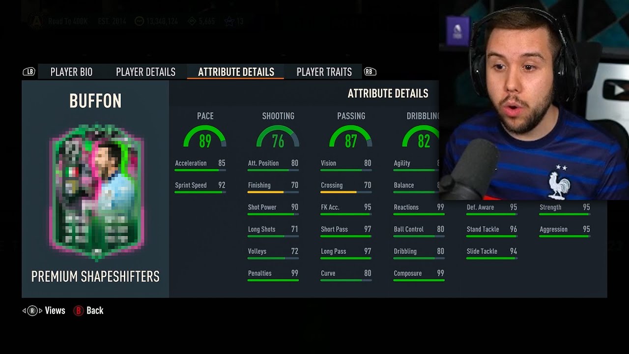 Auzio Reacts to NEW 93 Buffon SBC