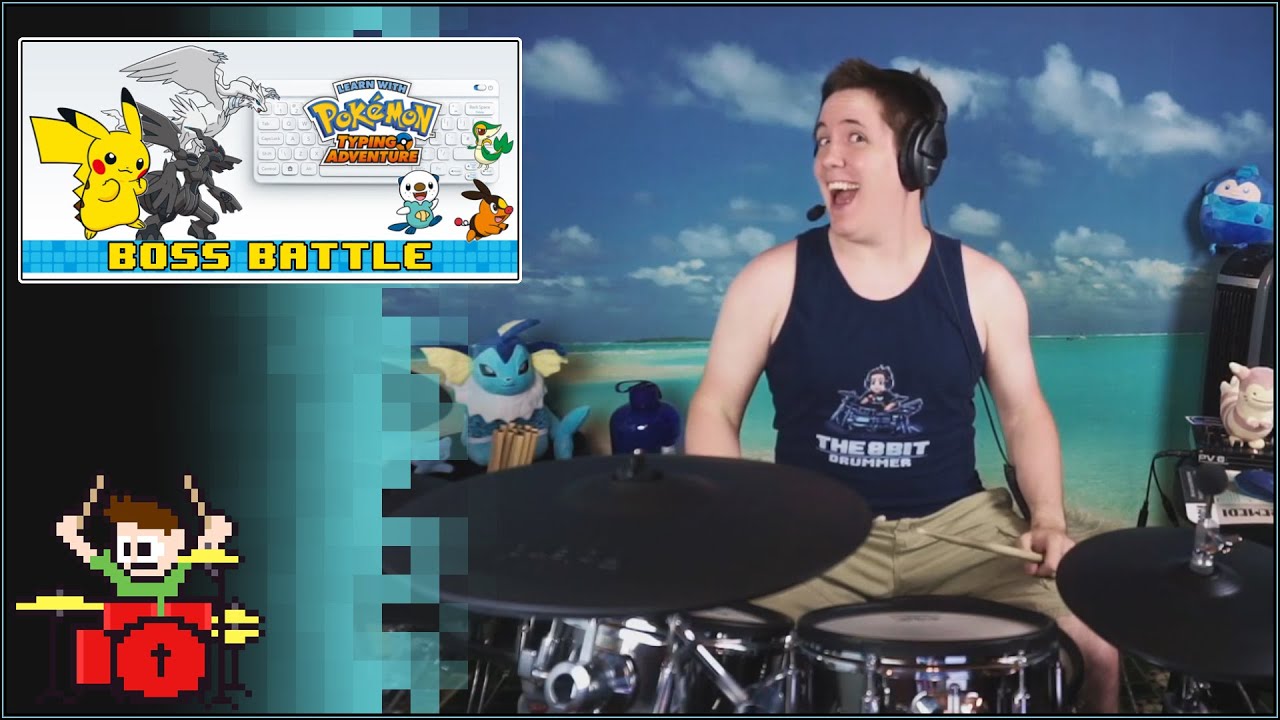 Pokémon Typing Adventure? Boss Battle?? On DRUMS???