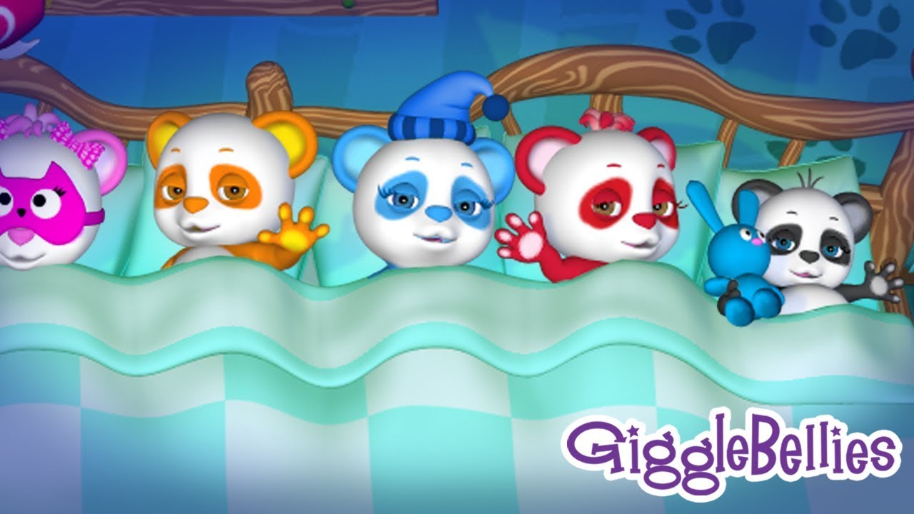 10 in the Bed and the Little One Said Roll Over | Rainbow Colors | GiggleBellies