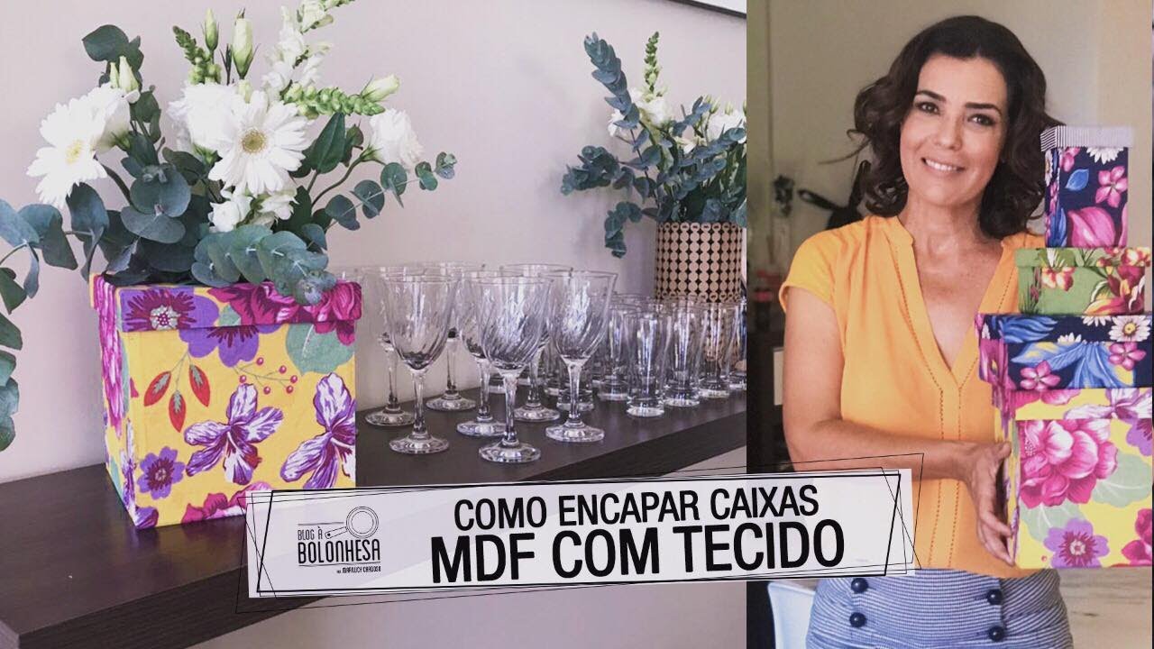 Como encapar caixas de MDF com tecido!