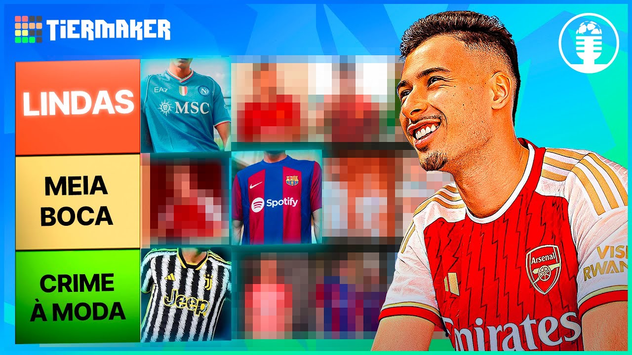 TIER LIST das CAMISAS da temporada 2023/24