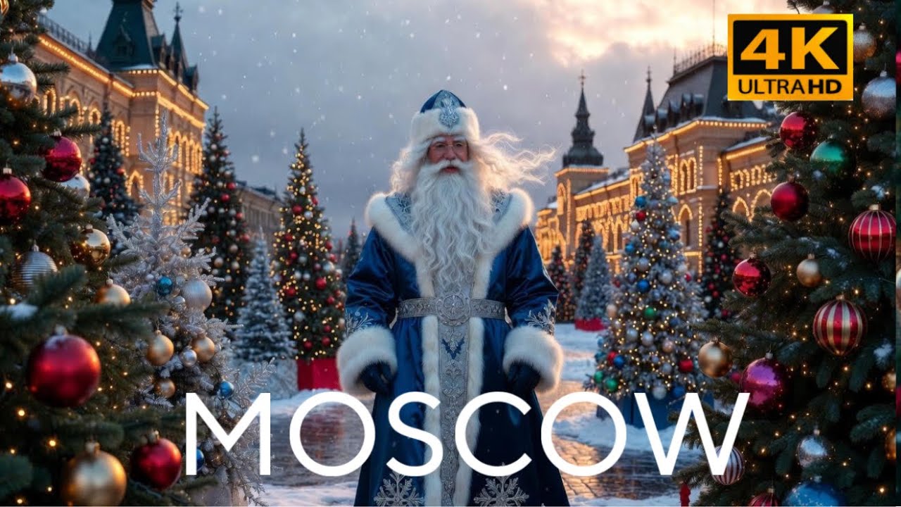 🎄[4K] Moscow in Christmas Glow 2026 — Lights, Beauty & Magic