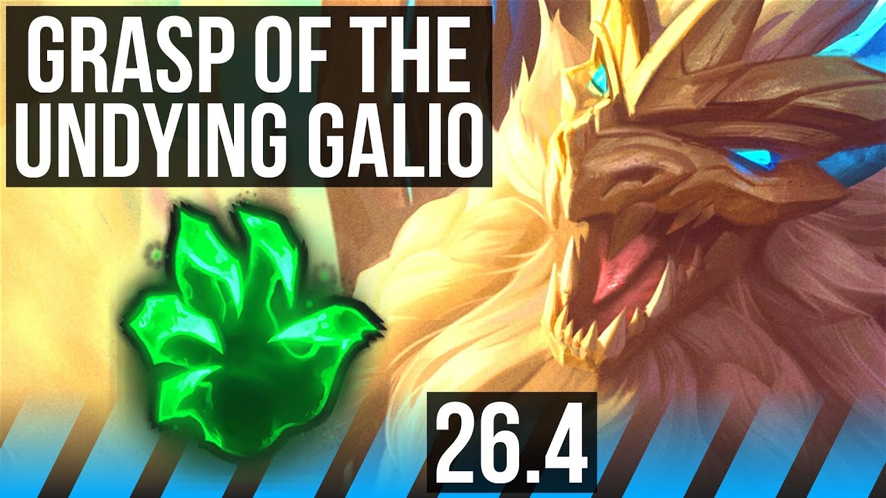 GALIO vs PANTHEON (MID) | Grasp Of The Undying, 34K damage, 5k gold comeback | KR Diamond | 26.4