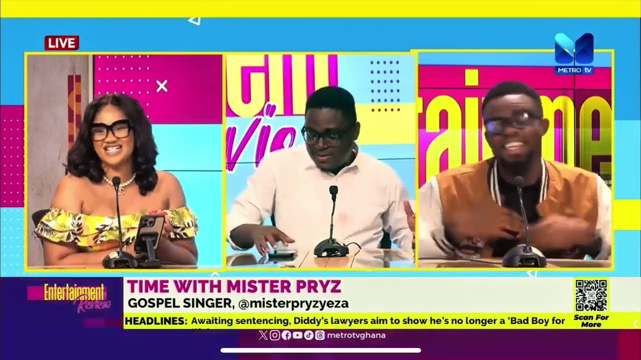 Balancing work and music, independence and more on @metrotvghana Entertainment Review #misterpryz 