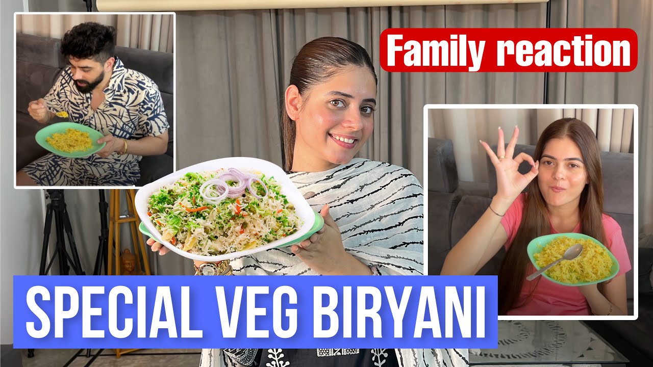 COOKING VLOG - special veg biryani 😍 *family reaction* | Kajal Choudhary