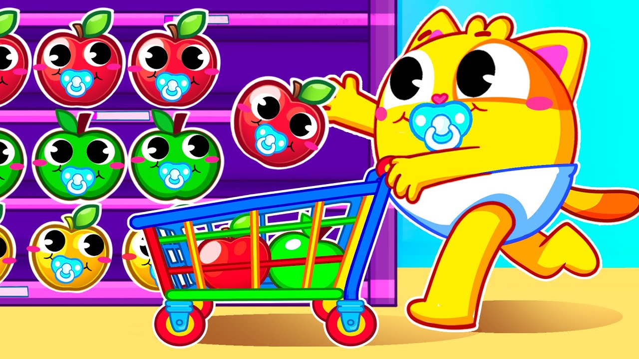Let's Learn Go to the Grocery Store for Kids | Funny Songs For Baby & Nursery Rhymes by Toddler Zoo