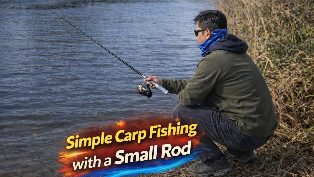 Carp Fishing Challenge with a Tiny Rod