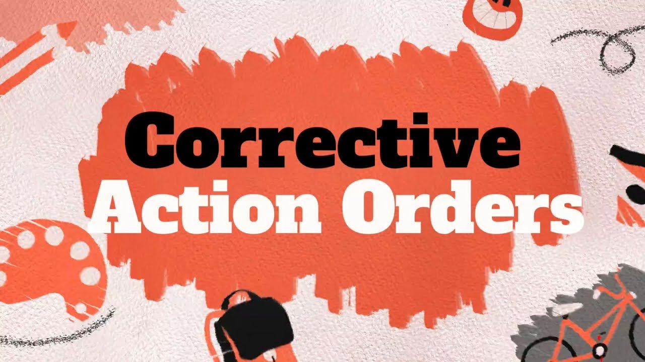 Special Ed. Answers: Corrective Action Orders