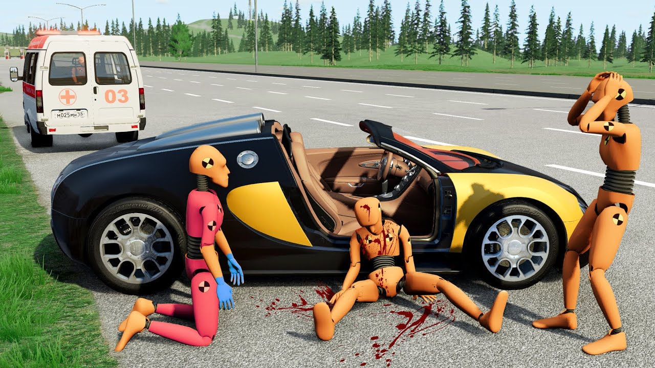 ОТПРАВИЛ КРАСАВИЦУ НА ТОТ СВЕТ! 300 КМ/Ч В ГОРОДЕ | BeamNG.drive
