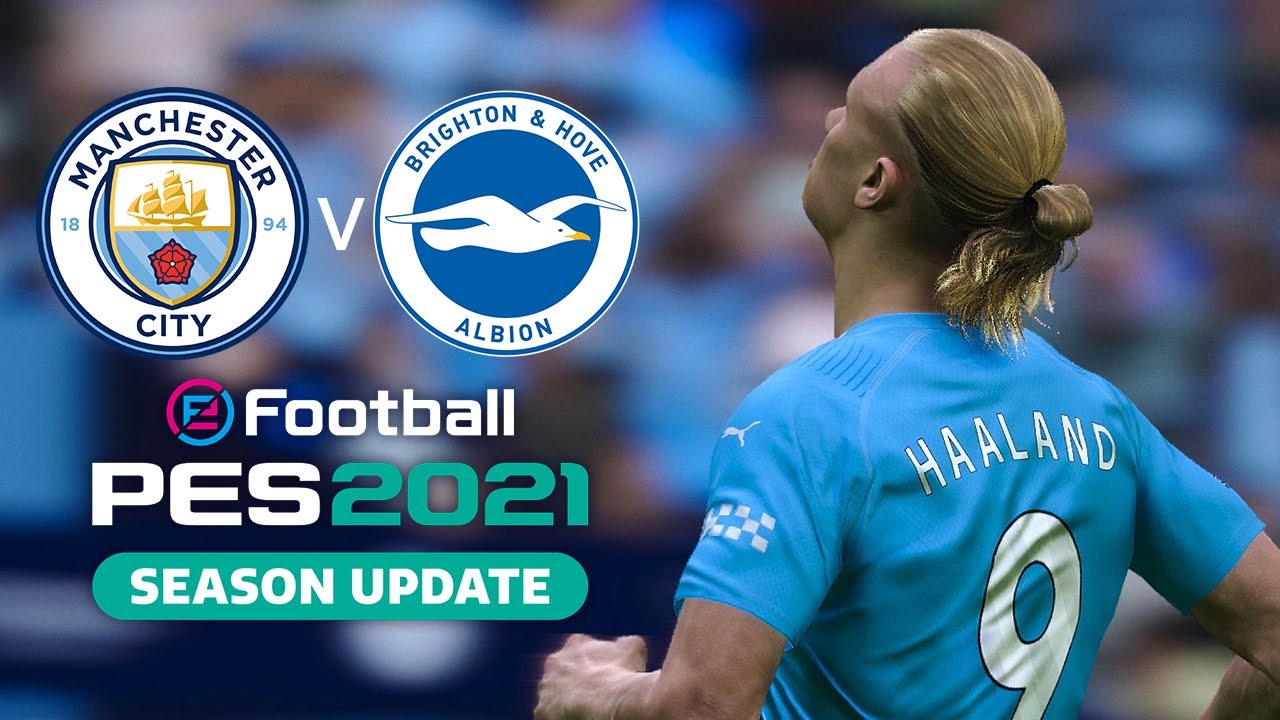 eFootball PES 2021 | MAN CITY vs. BRIGHTON (23/24) | FULL MATCH GAMEPLAY (NO COMMENTARY)