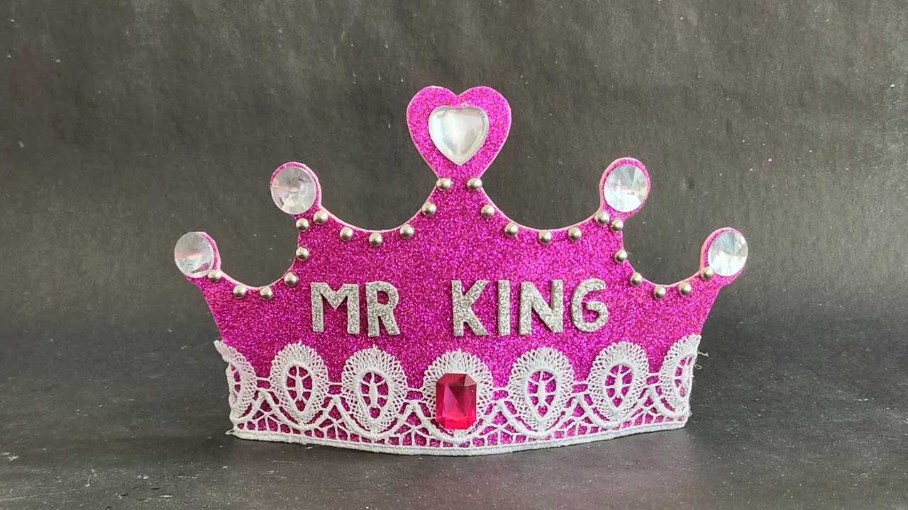 DIY KING Crown making with Paper | How to make King Crown at Home | Tiara Crown | Mr King Crown