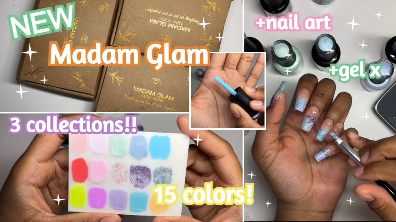 BIG Madam Glam Gel NAIL HAUL | AT HOME Nail art TUTORIAL + GEL X