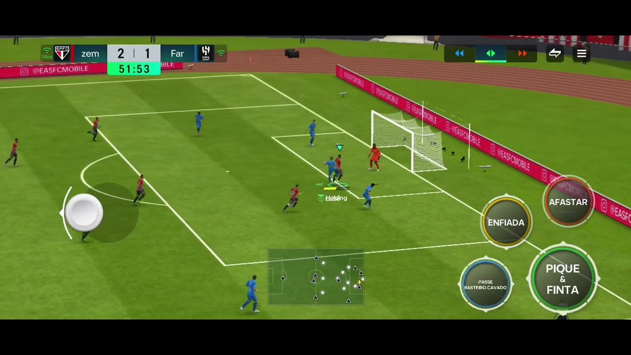 FC MOBILE JOGANDO NO MODO 1 CONTRA 1