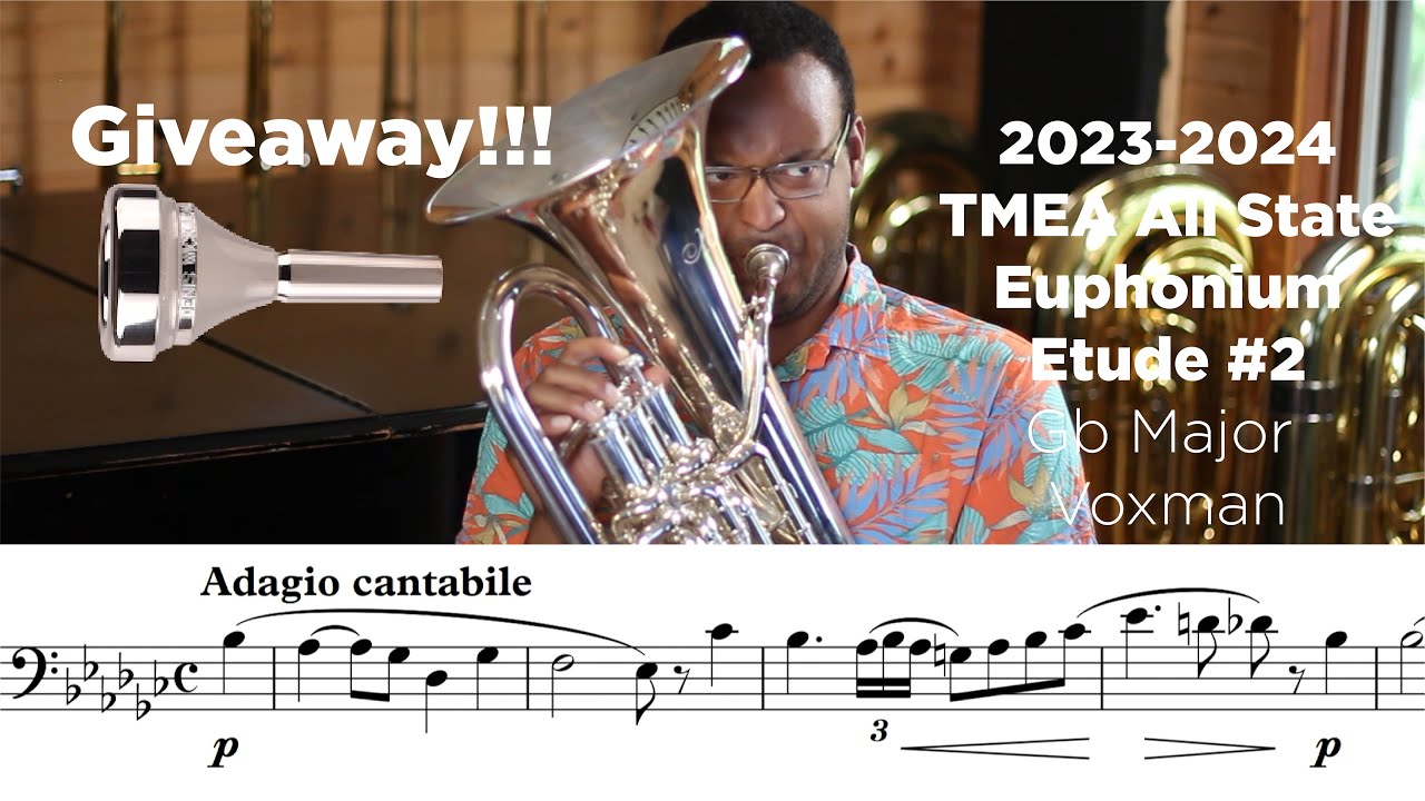 [GIVEAWAY] 2023-24 TMEA Euphonium Etude #2 Adagio Cantabile Gb Major Page 30 Voxman