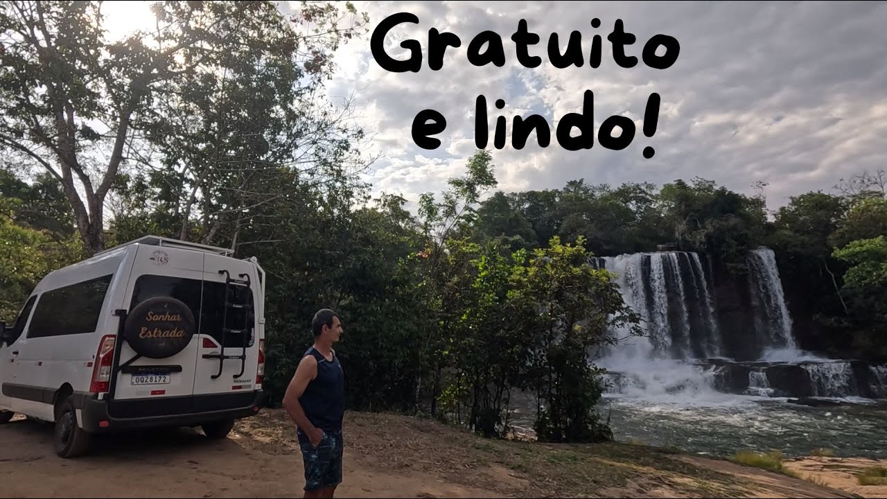 Cachoeira do Prata/MT,com 2 quedas  grande e água muito transparente!