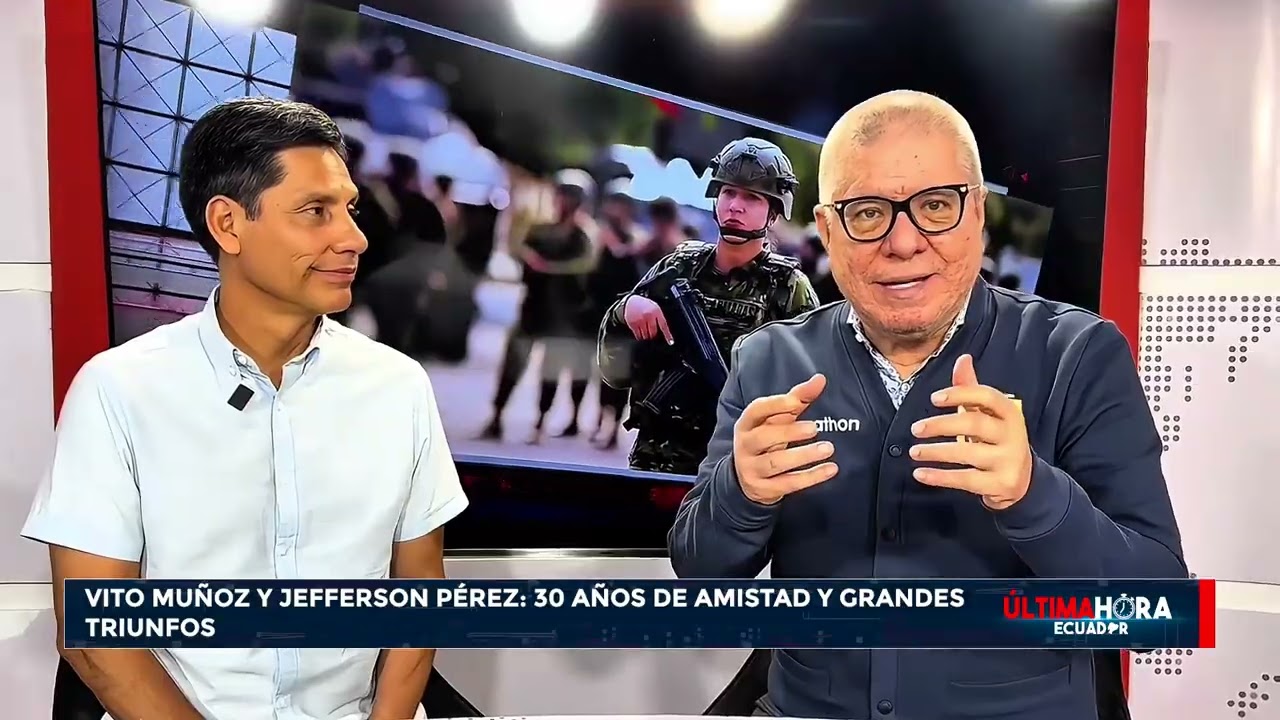 Vito Muñoz y Jefferson Pérez celebran 30 años de amistad, respeto y éxitos compartidos