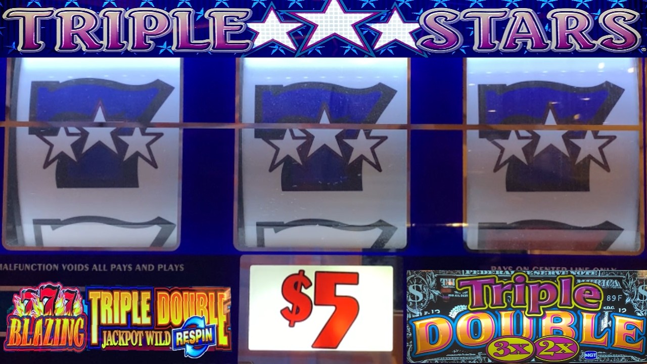 БУМ! Огромный выигрыш в слоте Triple Stars! 5 барабанов, Triple Double, 2x, 3x + Blazing 777 Re-S...