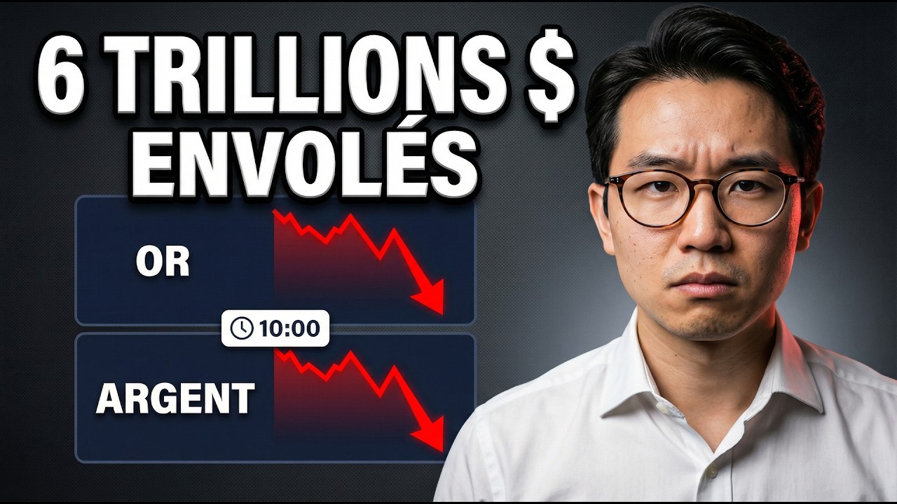 6 Trillions $ envolés : la vraie raison du crash de l’Or et de l’Argent