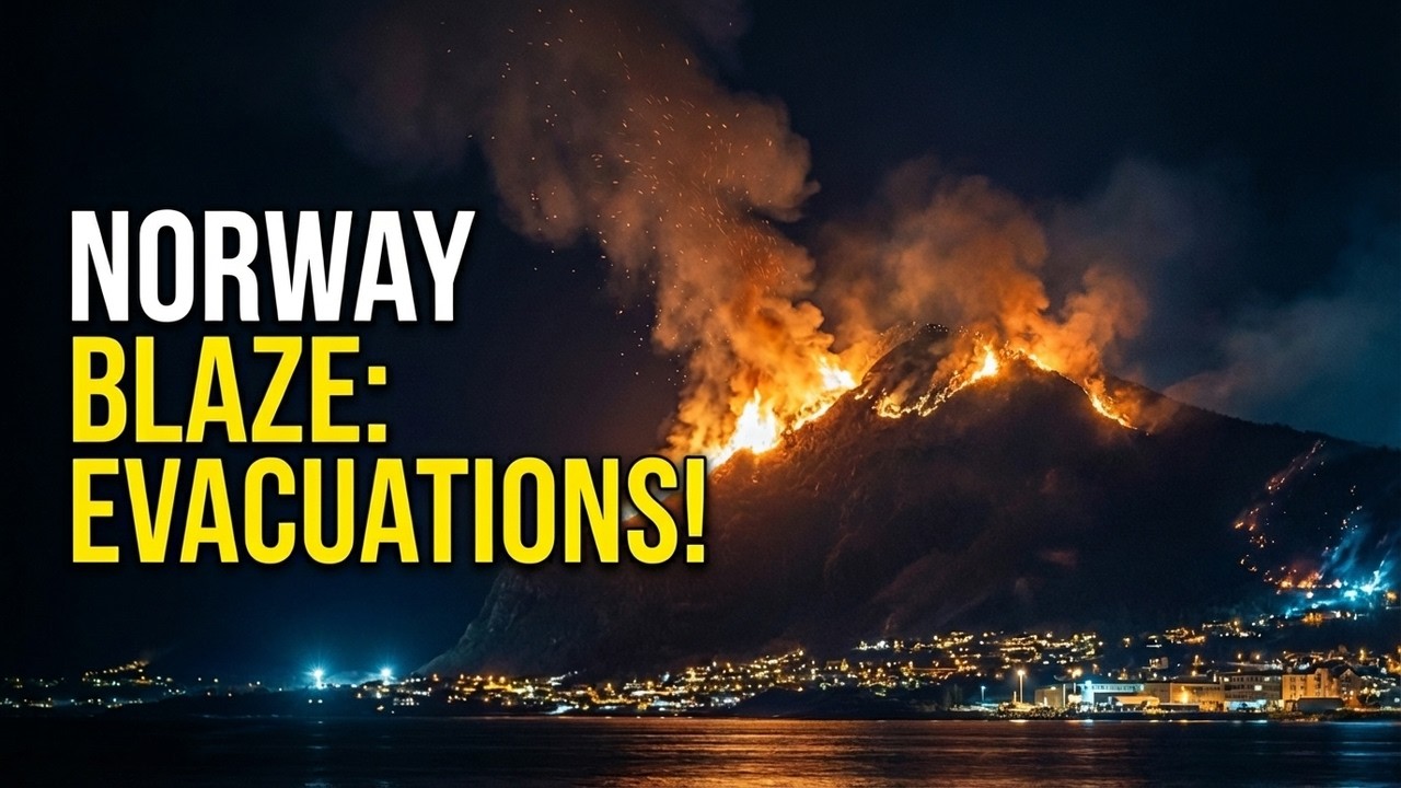 Fire Forced Evacuations in Alesund, Norway