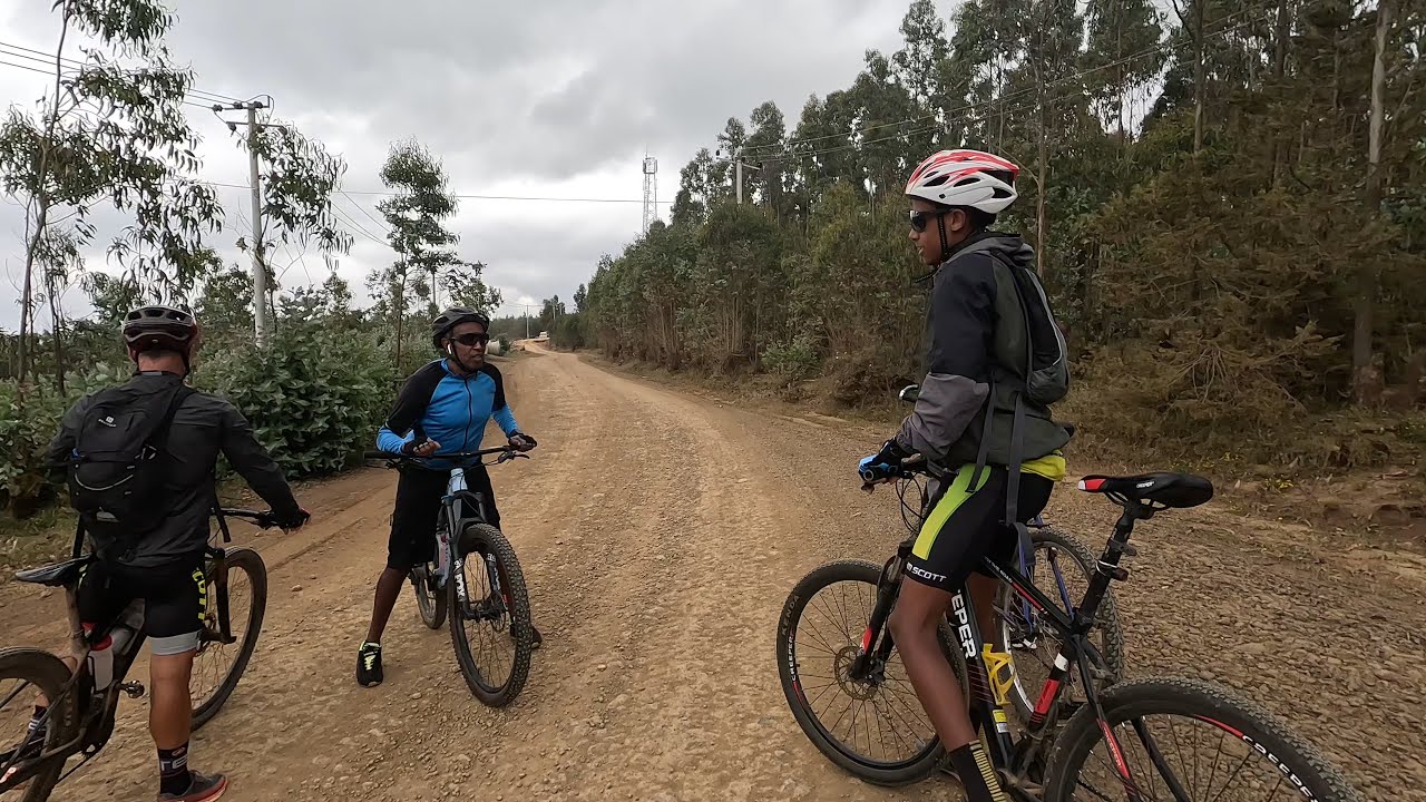 Offroad biking at entoto mountain, Addis Ababa, Ethiopia
