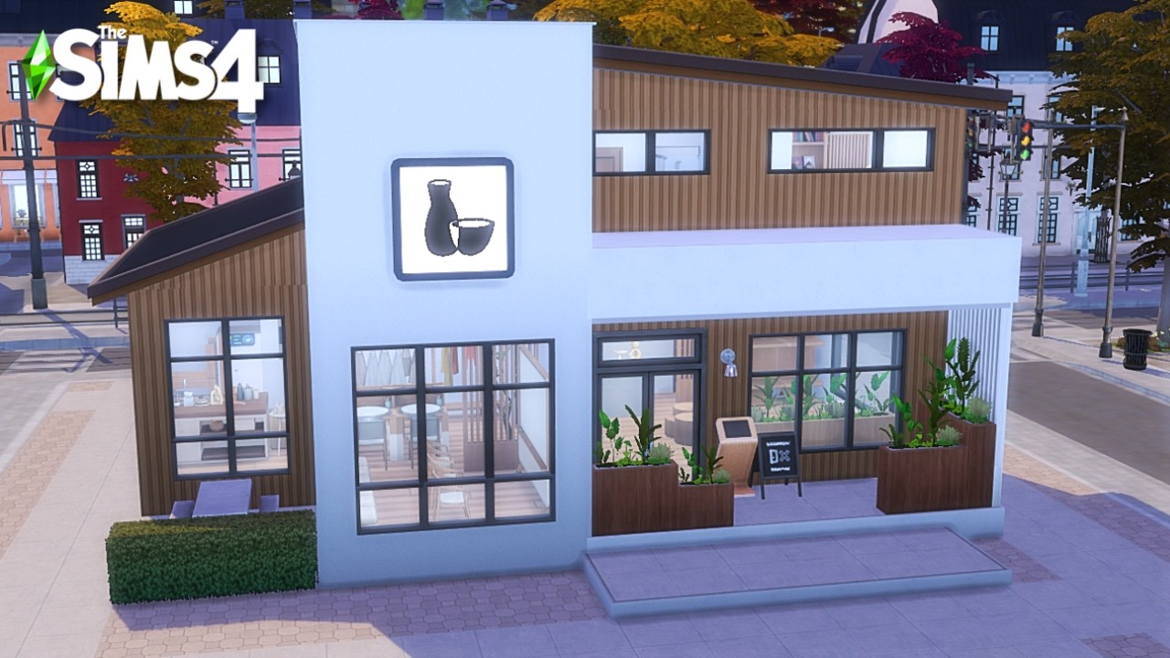 취미와 사업팩으로 지어본 모던한 도자기 공방 | 심즈4 건축 | Speed Build (NO CC)