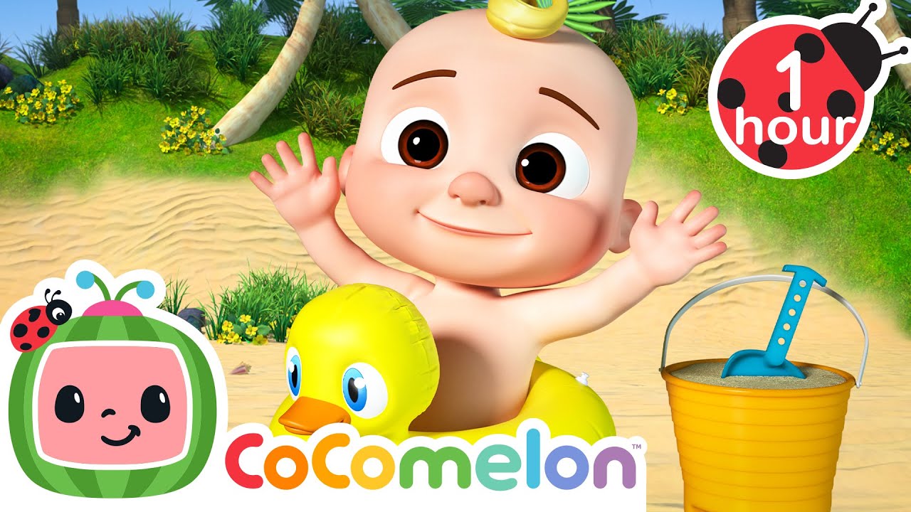 JJ’s Big Day of Beach Sports and Games 🏐 | CoComelon 🍉 | 🔤 Subtitled Sing Along Songs 🔤