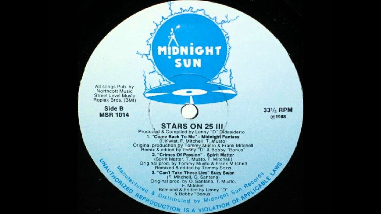 Stars On 25 III - Remix - Midnight Fantasy - Come back to me