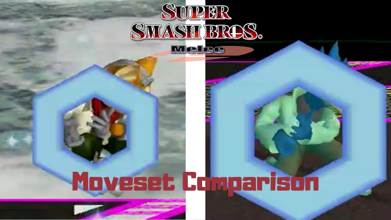 Fox and Falco Moveset Comparison (Melee)