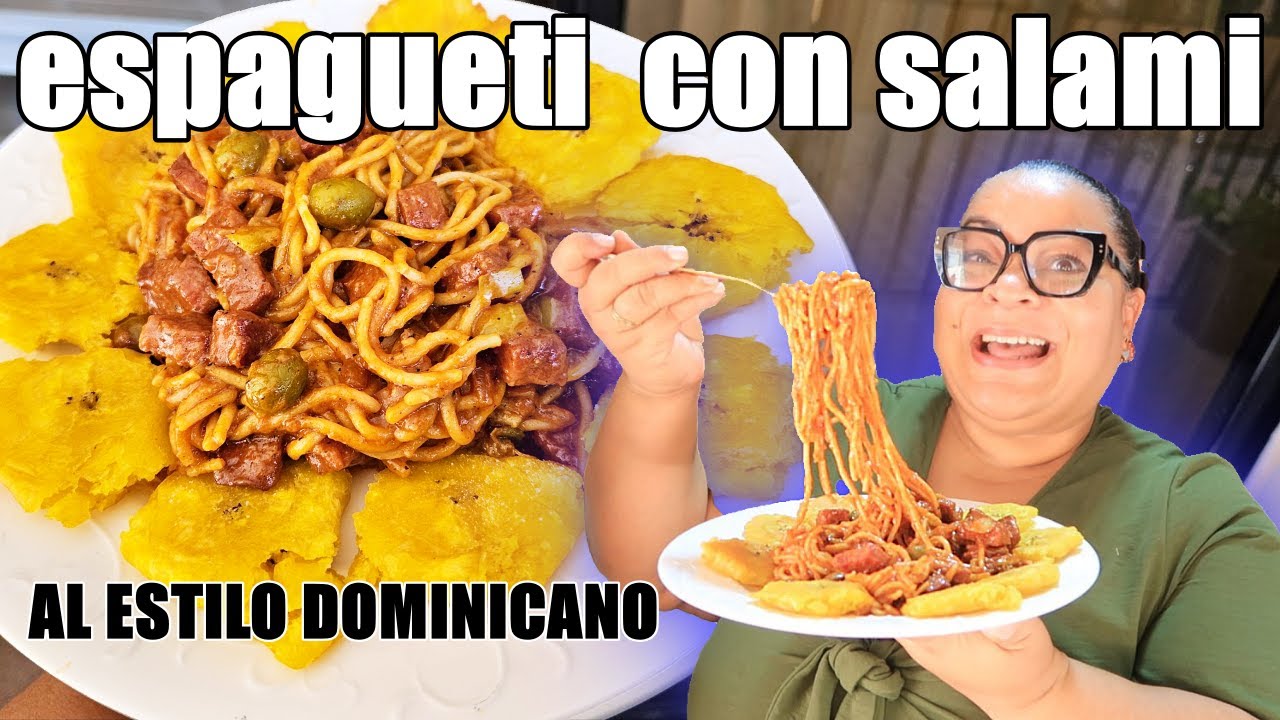 Espagueti estilo Dominicano