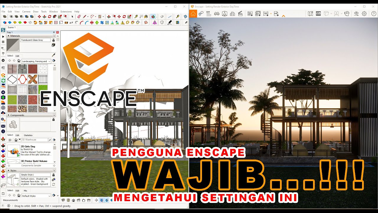 Setting Render Exterior Enscape