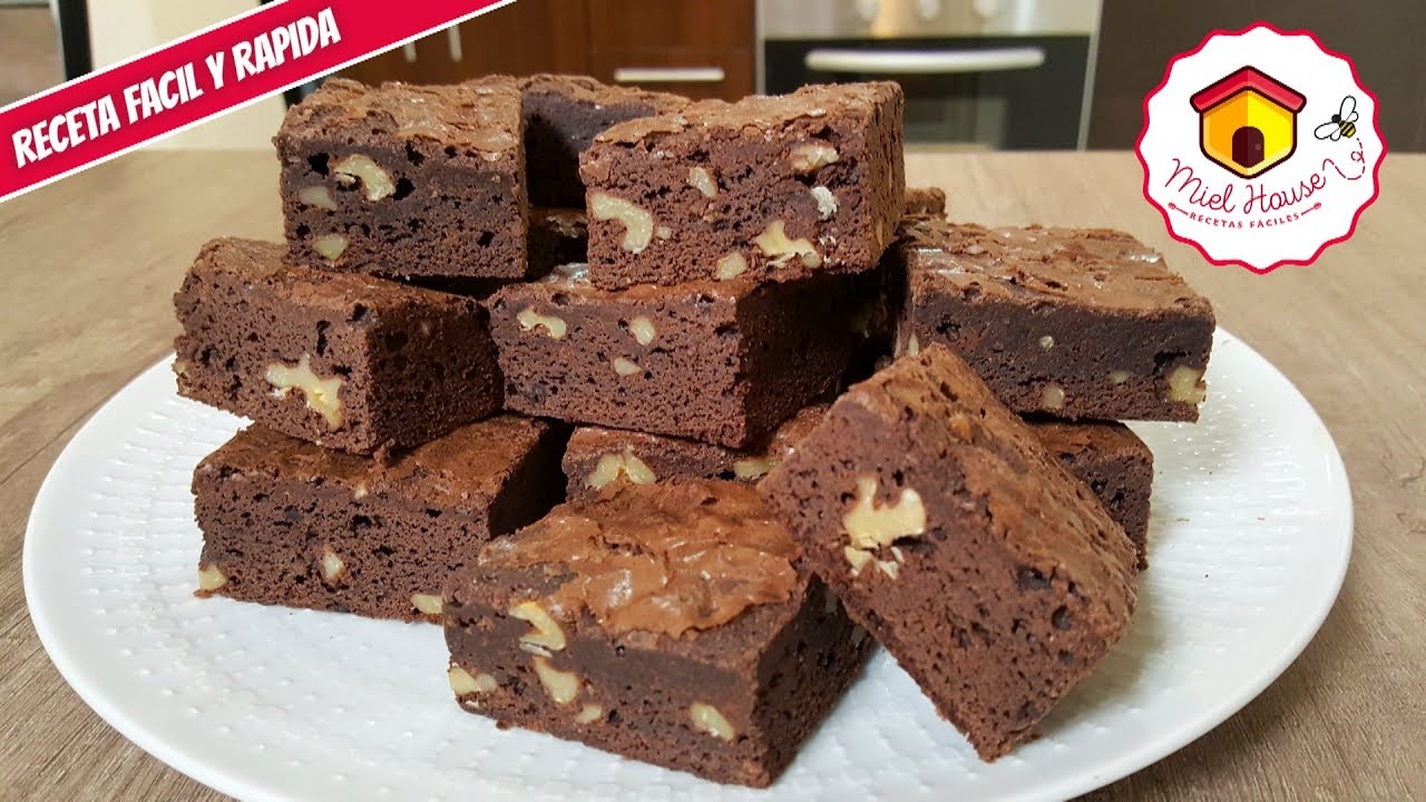 BROWNIE de chocolate FACIL Y RAPIDO pocos ingredientes