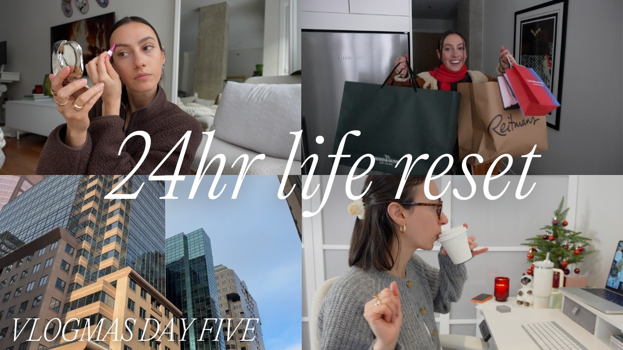 GETTING MY LIFE TOGETHER IN 24 HOURS! ⏰✅ long overdue tasks, + Christmas shopping (VLOGMAS DAY 7)