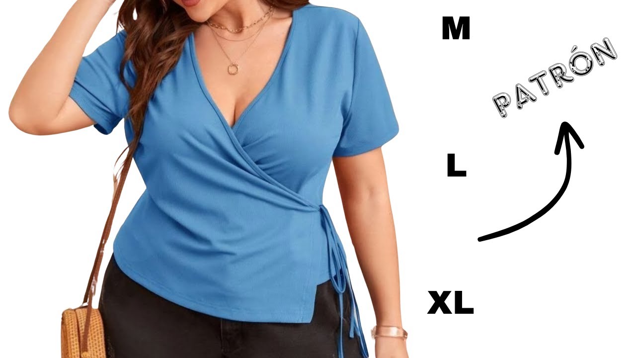 Tips de Patronaje para un acabado impecable en Blusas Traslapadas con pinzas de costado