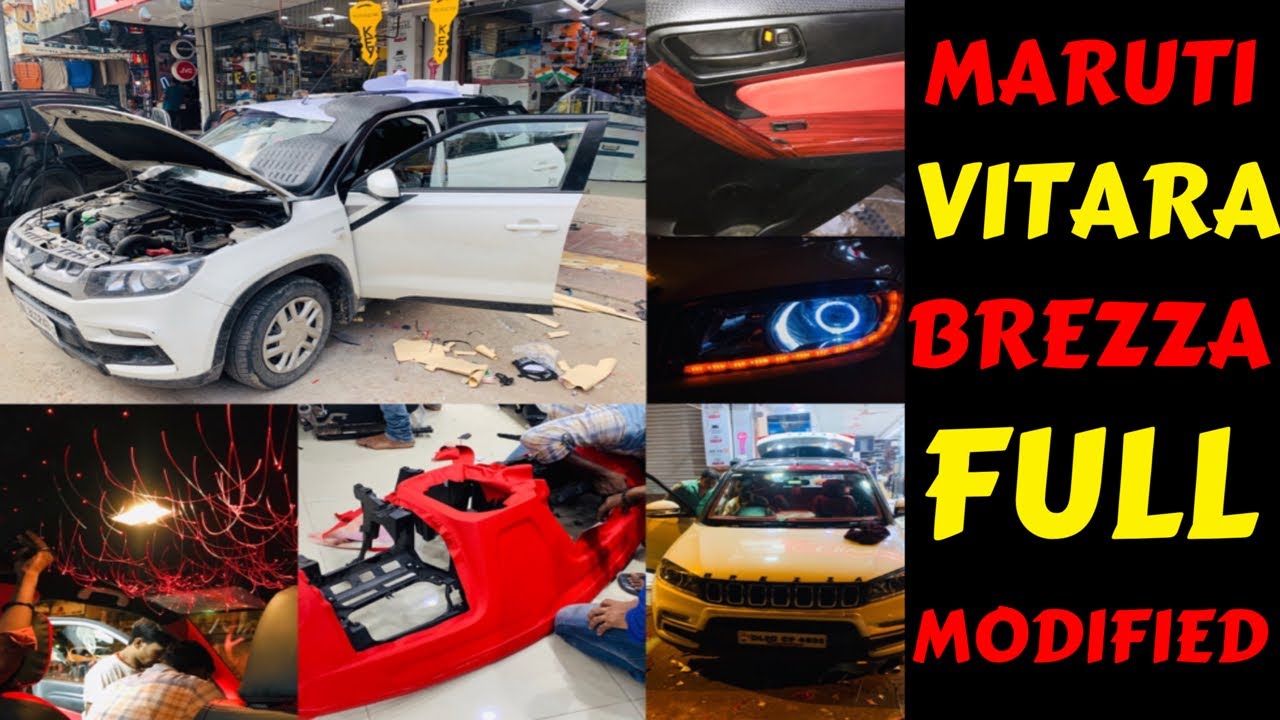 MARUTI VITARA BREZZA FULL MODIFIED | BREZZA INTERIOR | STAR LIGHT | PROJECTOR | Rahul Singh