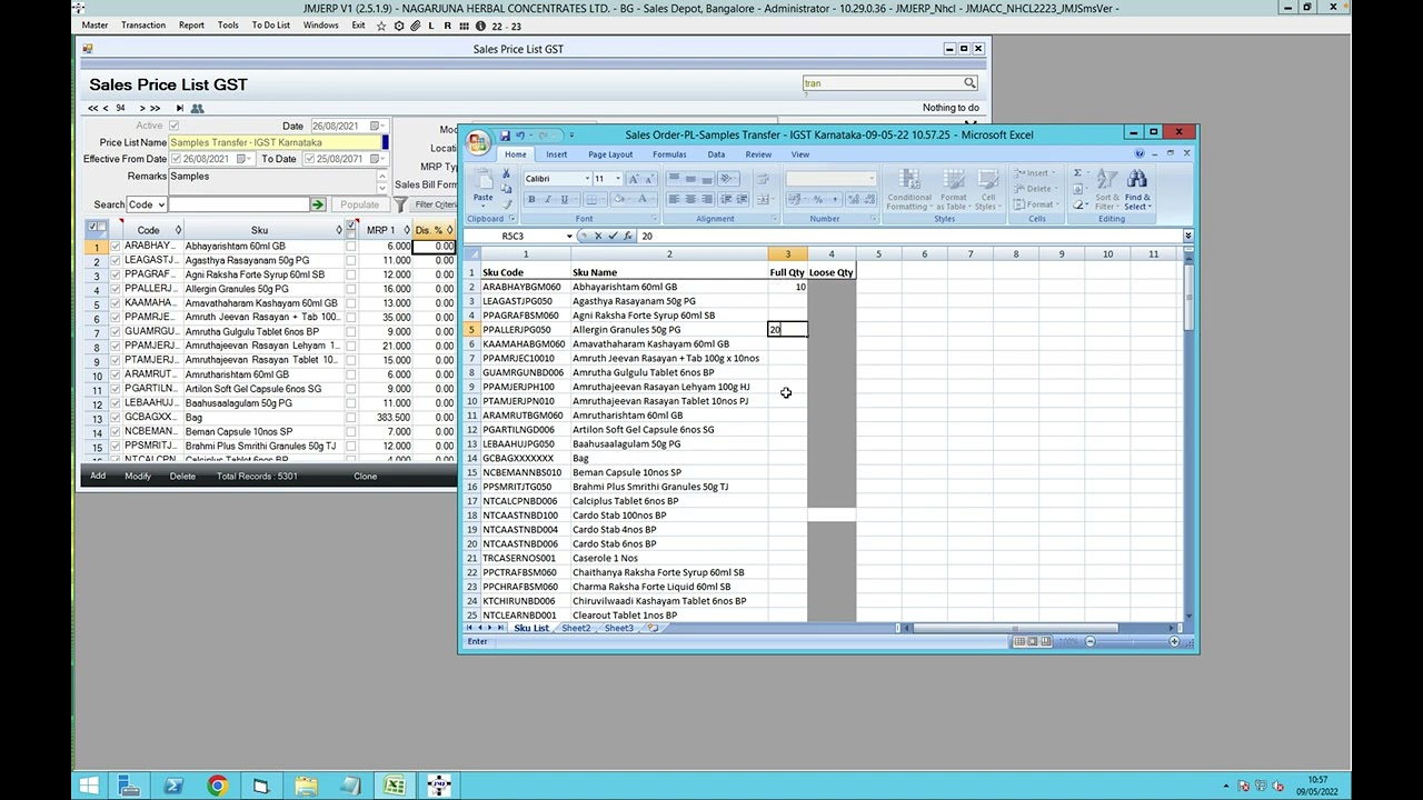 Import Sales Order from Excel using Price List