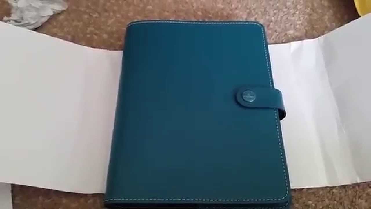 Filofax unboxing || original dark aqua