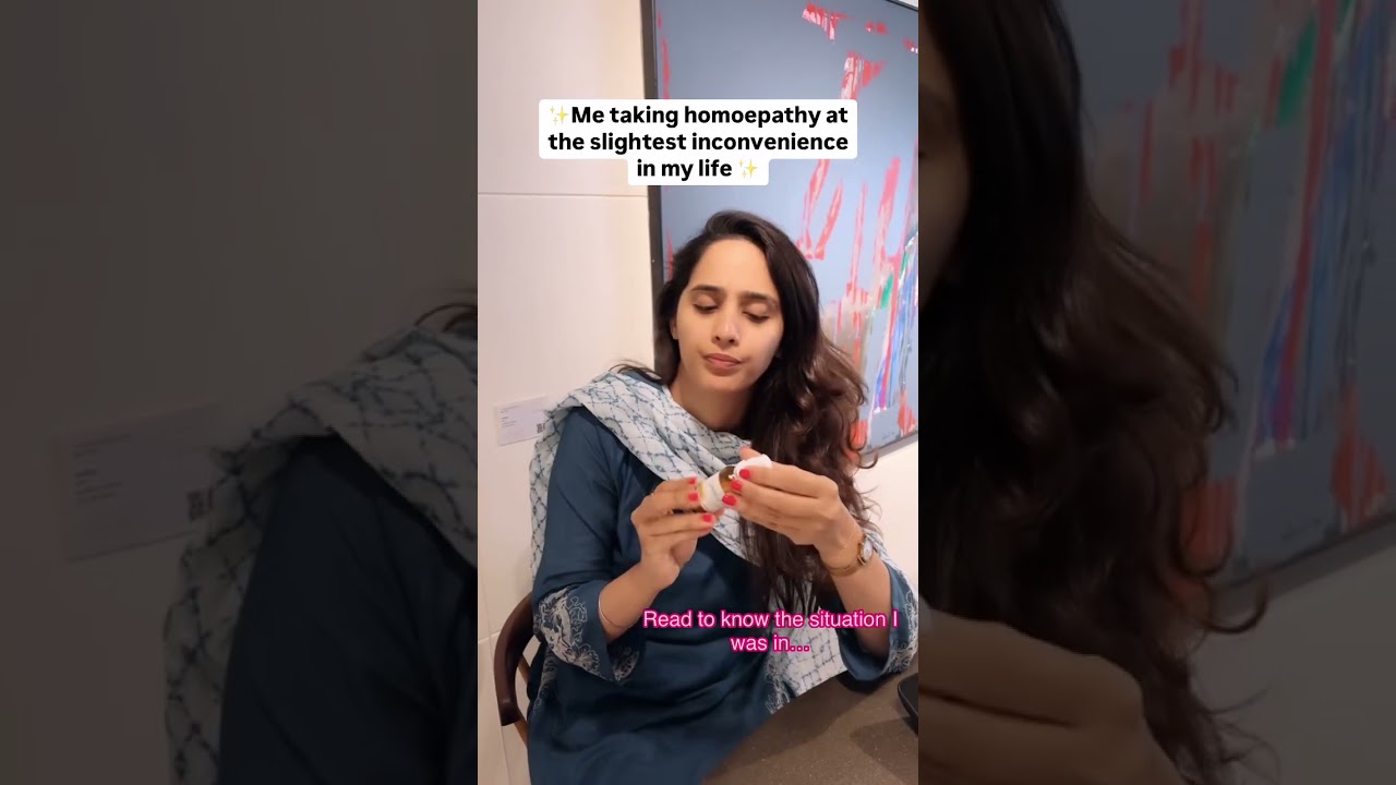 Me taking Homoeopathy at the slightest inconvenience in my life | Bakson's Homoeopathy