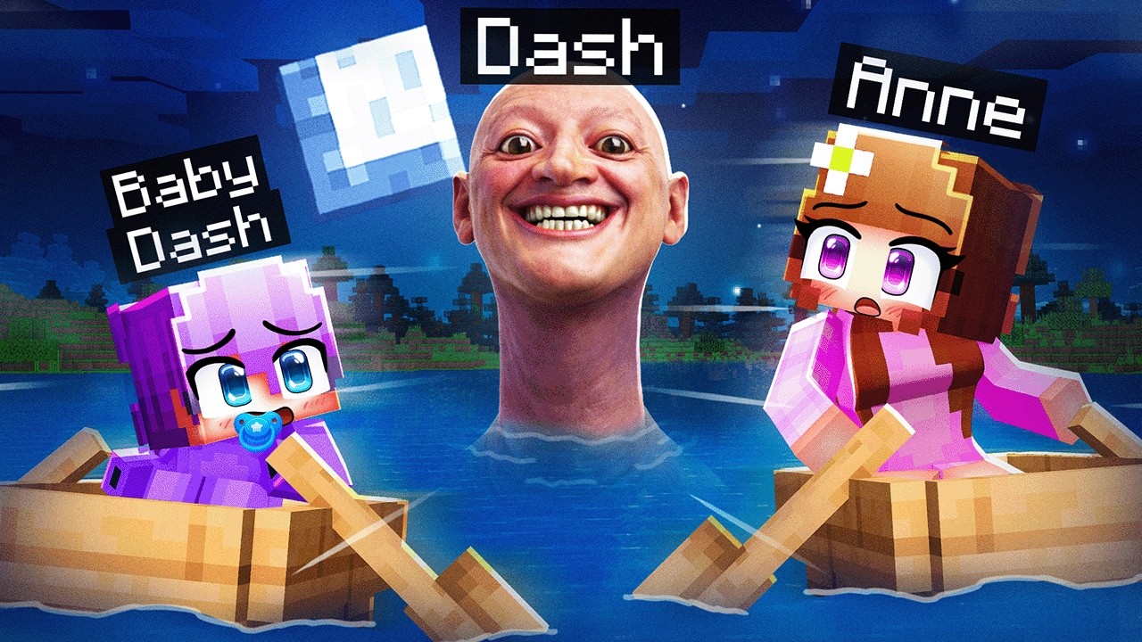 Becoming a MUTANT Human Head Sea Monster in Minecraft…