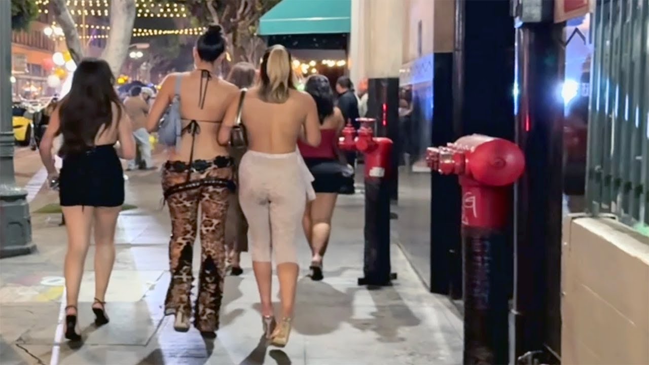 Downtown LA After Dark — The City Goes Wild! 4K
