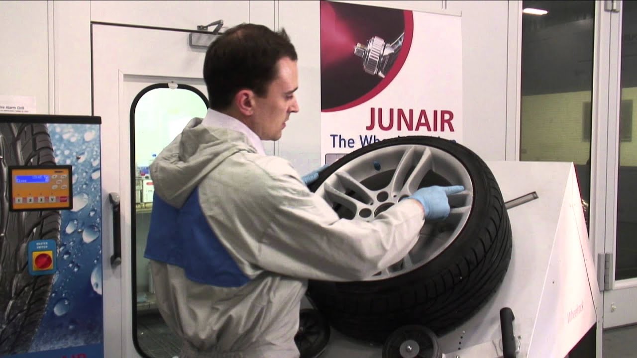 Junair Spraybooths Wheel Refurbishment - Stage 1 - Preparation
