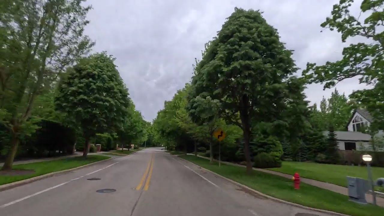 Cloudy Morning Drive Through Glencoe, Illinois | Scenic Tour & Hidden Gems