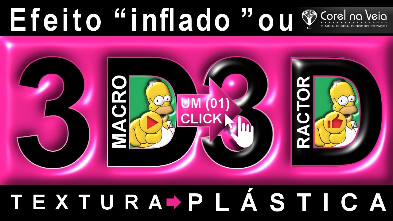 Efeito Plástico 3D Macro Free For CorelDRAW