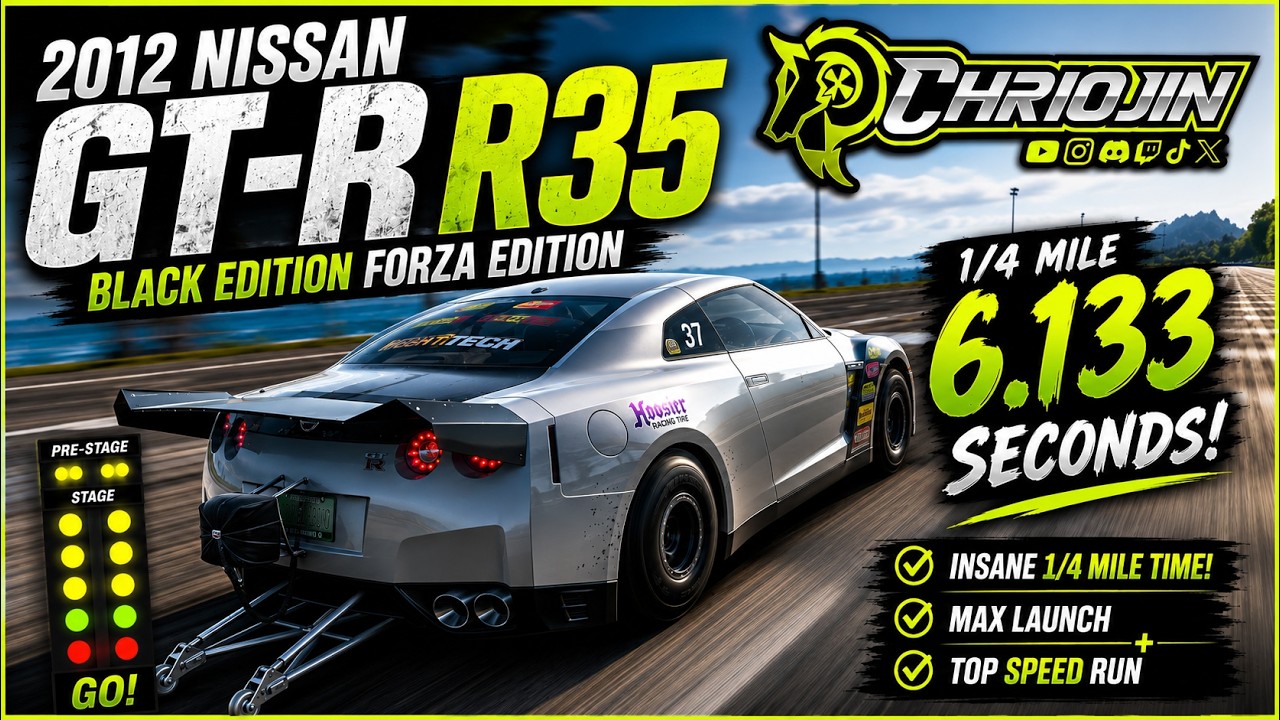 3000 л.с., 6 секунд на четверть мили, R35 GT-R FE! | Настройка для дрэг-рейсинга в Forza Horizon 6 🚀