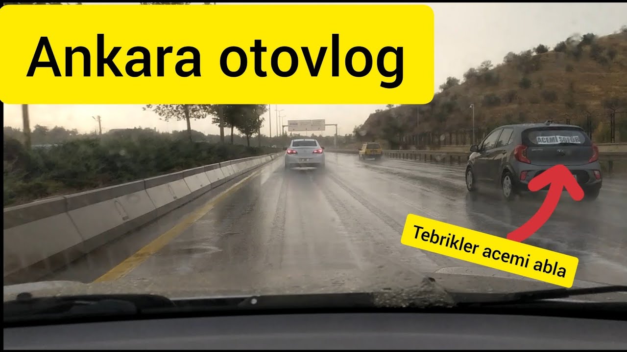 Türk Kızılay'ı caddesi trafiğe açıldı. Bravo acemi abla. Otovlog #6