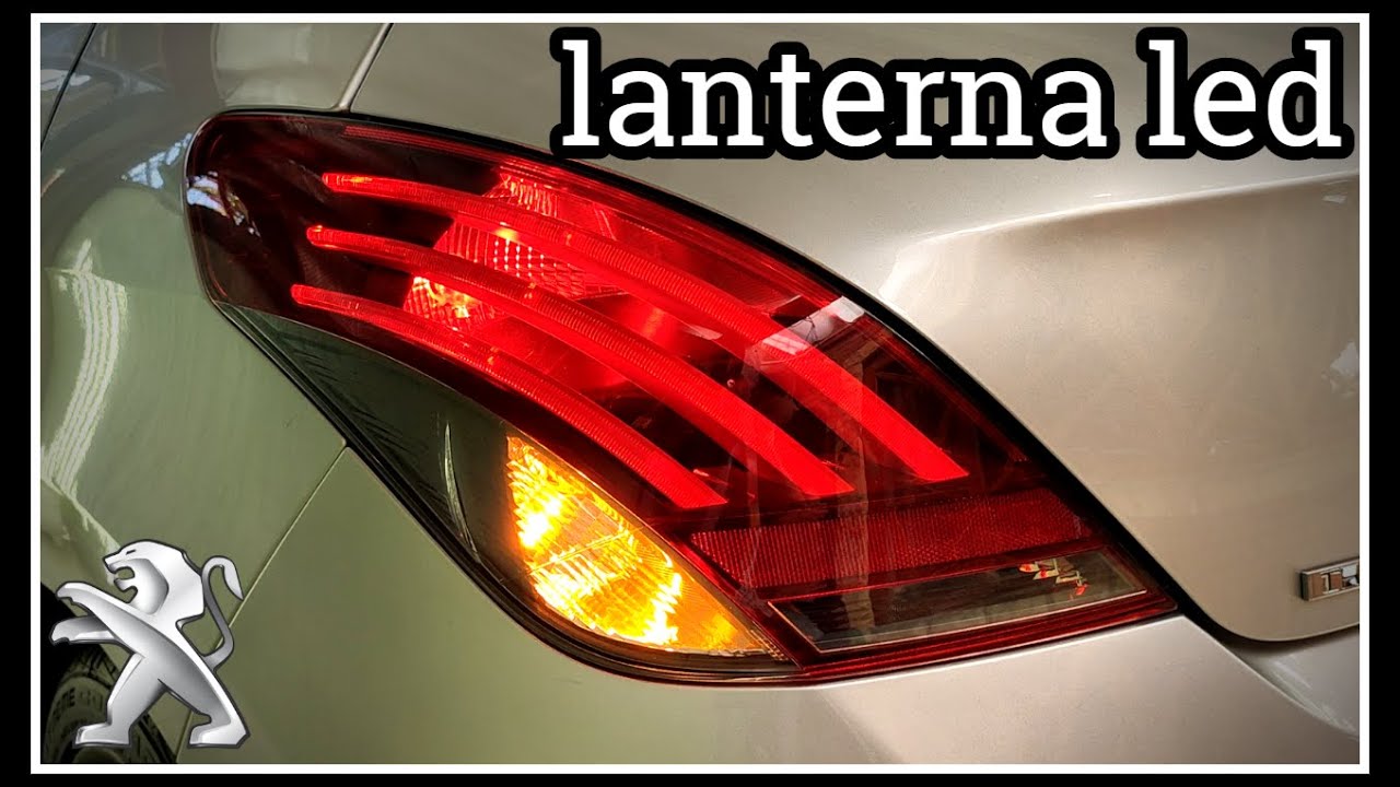Instalação de lanterna de led (facelift) no Peugeot 308 em detalhes!