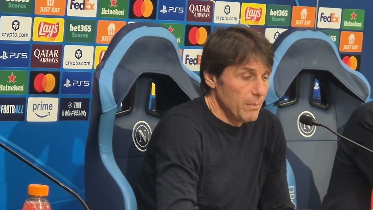 Antonio Conte in conferenza dopo Napoli-Chelsea (2-3)