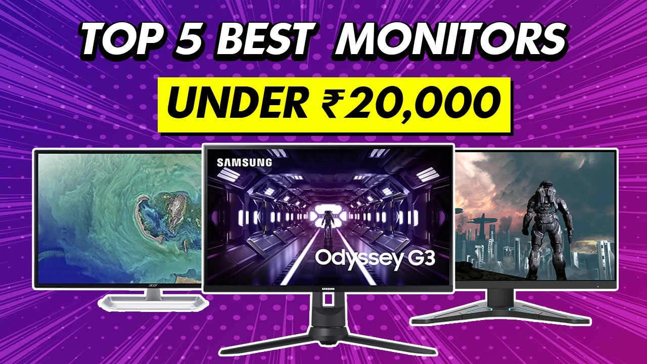 TOP 5 Best Monitor Under 20000 in India 2024 | 32 Inches, 165Hz, 0.5ms, IPS Display [Hindi]